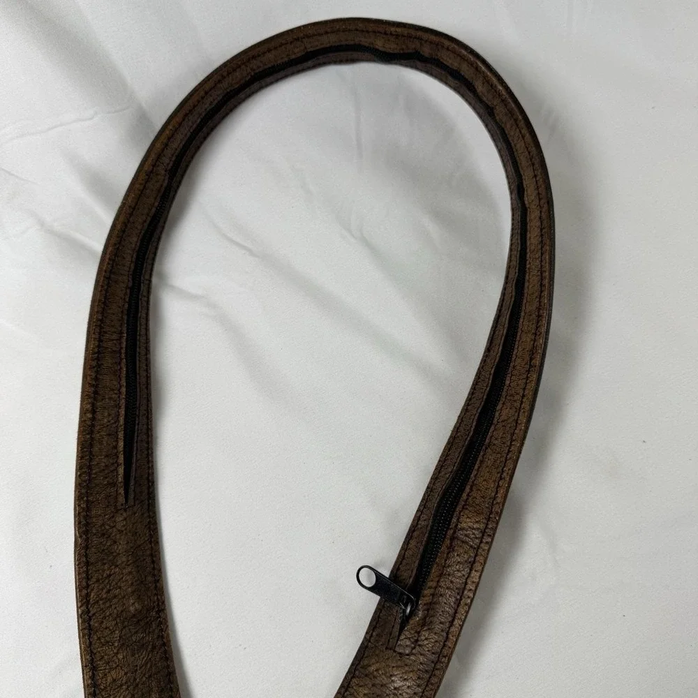 vintage HAND TOOLED buckle belt leather WESTERN Handmade‎ cowboy